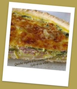 quiche légère à la courgette et au jambon 