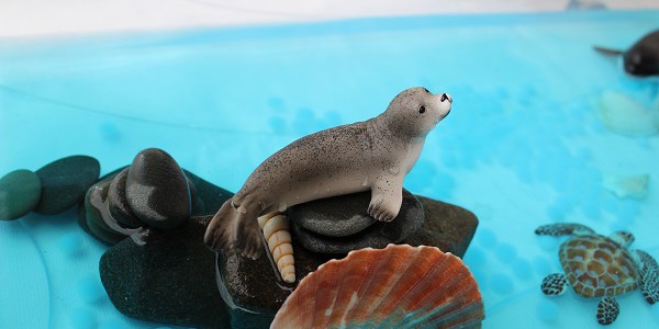 Notre bac sensoriel de la mer : les animaux marins et les sirènes - À dada  et au dodo !