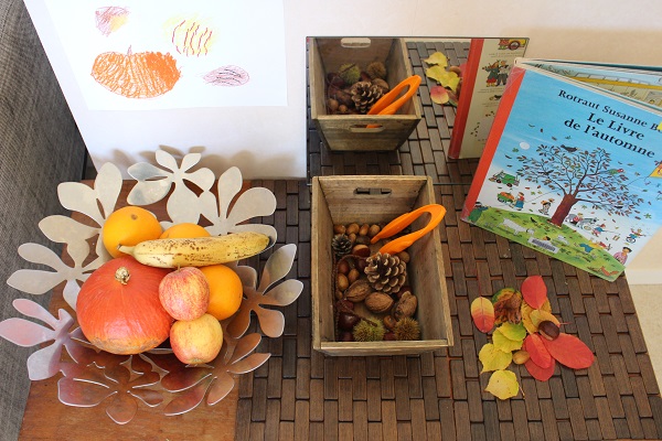 Maman Nougatine Associer des feuilles et fruits d'automne à leur