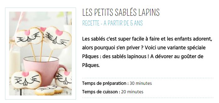 Petits sablés lapins