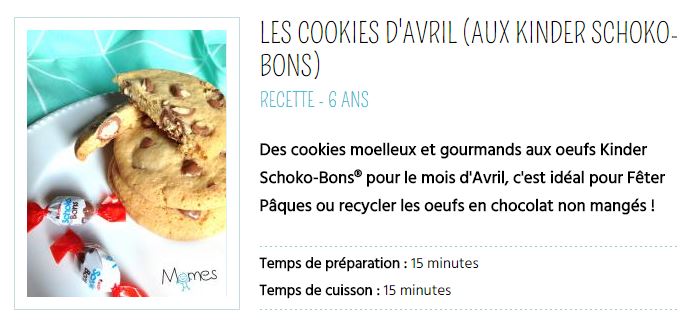 cookies d'avril