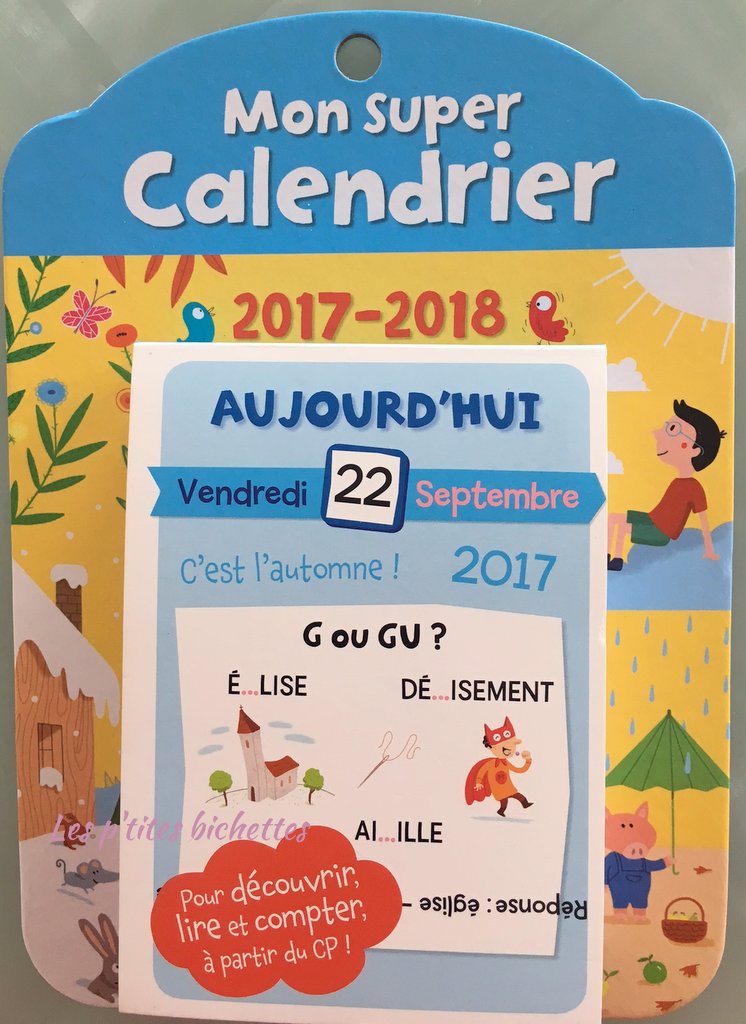 Mon super Calendrier : un éphéméride ludique et pédagogique